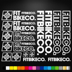 FITS Fitbikeco Vinyl Decals Stickers Sheet Bike Frame Cycling Bicycle