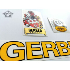 GERBER AArburg Swiss yellow decal set sticker complete bicycle FREE SHIPPING