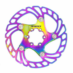 Colorful MTB Bicycle Disc Brake Cooling& Floating Rotor 140/160/180/203MM Rainbo