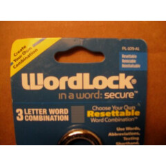 Wordlock PL-109-A1 / PL-095-AX Word Combination Lock "Qty 1" NEW sealed package