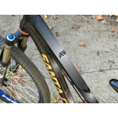 All Mountain Style AMS Honeycomb Frame Guard Protection Sticker Drops/White XL