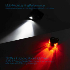 5000 Lumen 8.4V Rechargeable Cycling Light Bike Bicycle LED Front Rear Lamp Set