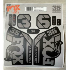 Fork Sticker for 2021 FOX 36 AM MTB Bike Cycling Decals gray on black bottom