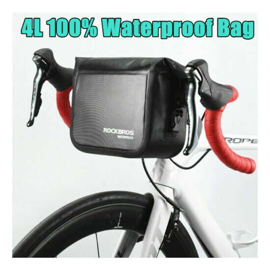 ROCKBROS Bike Bag Waterproof Handlebar Bag Bicycle Front Basket Shoulder Pack