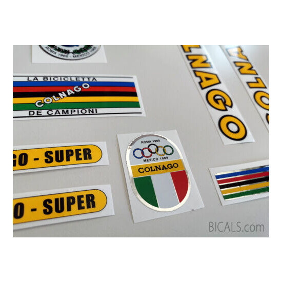 COLNAGO SUPER mid 60s ROMA decal set sticker complete bicycle FREE SHIPPING