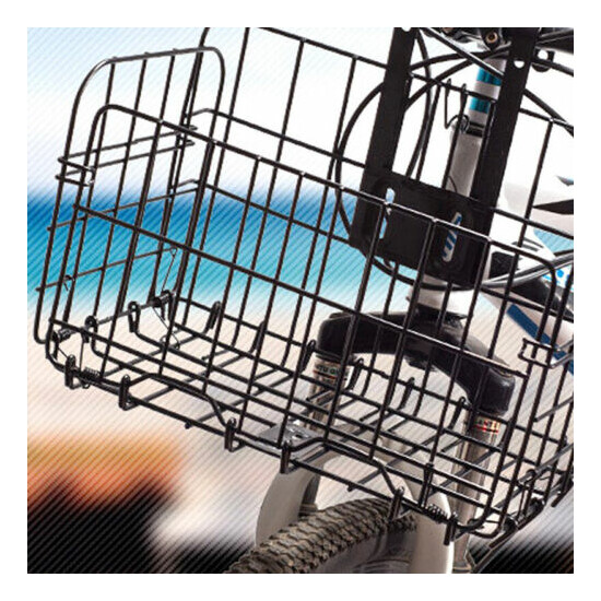 New Foldable Bicycle Bike Basket Front Rear Metal Wire Storage Carrier Stora.TA