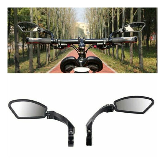 Rearview Mirror Bicycle Mirror Space Mirror Bicycle Universal For E-Bike Black