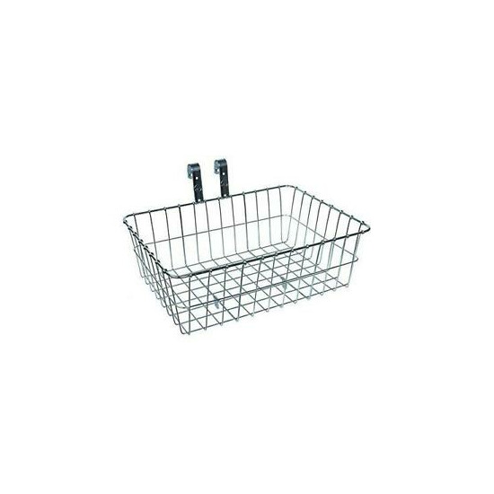 Wald 137 Front Bicycle Basket (15 x 10 x 4.75, Silver)