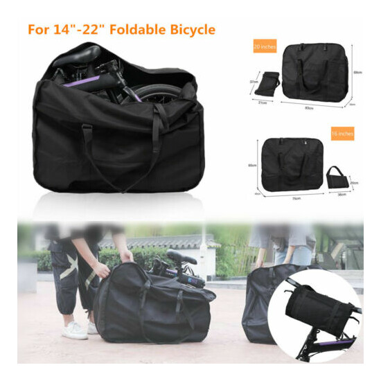 14-22" Folding Bikes Bicycle Scooter Waterproof Carry Storage Bag Travel Pouch