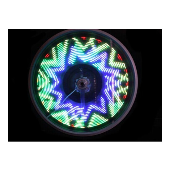 Fantasma OWL Spoke Wheel LED Light, 8 Images, 20" Wheel, One Wheel (BK-2071)