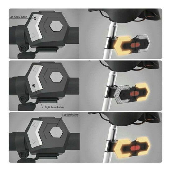 Bike Turn Signals Front and Rear Light with Smart Wireless Remote Control Bike 