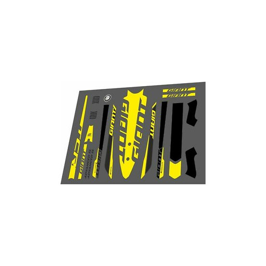 GIANT TCR Advanced SL 2016 Frame Sticker Factory Decal Adhesive Vinyl Set Yellow