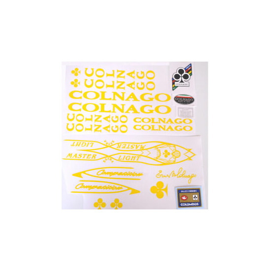 Colnago Master Extra Light decal set choices vintage yellow