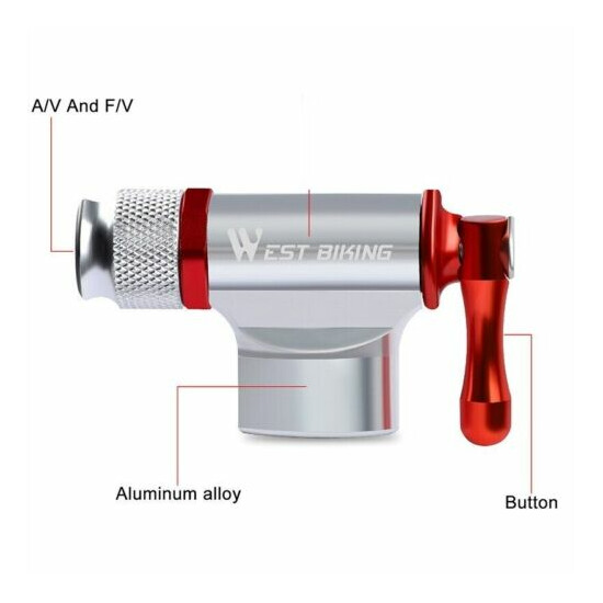 Bicycle Aluminium Alloy Pump Infiltrator Head without Gas cylinder Size 54x30mm