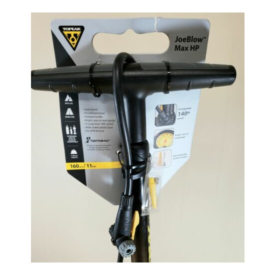 Topeak Joe Blow Max HP Floor Bicycle Pump Presta/Schrader/Dunlop Compatible