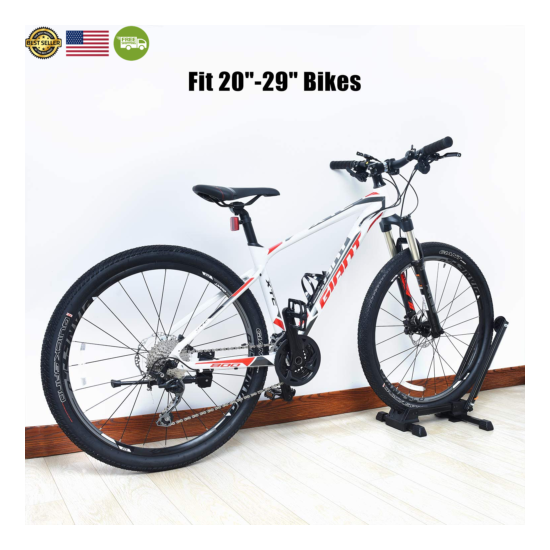Bike Folding Stand Floor Parking Rack Alloy Bicycle Holder Bikes Home Garage Ind