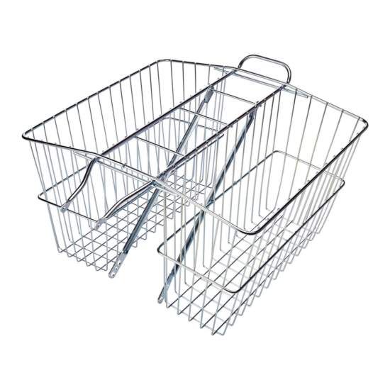 Twin Bicycle Carrier Basket 18X7.5X12 Inch Bike Baskets Baskets New For Bicycles