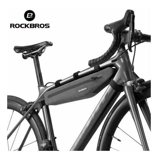 RockBros Bicycle Bag Frame Bag Handlebar Bag 1.5L Waterproof Triangle Pouch 